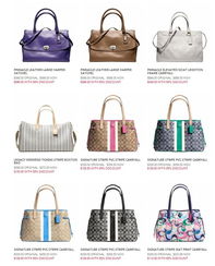 代購Coach工廠店包及其他商品，不定期更新，附圖片，涵蓋辦公用品